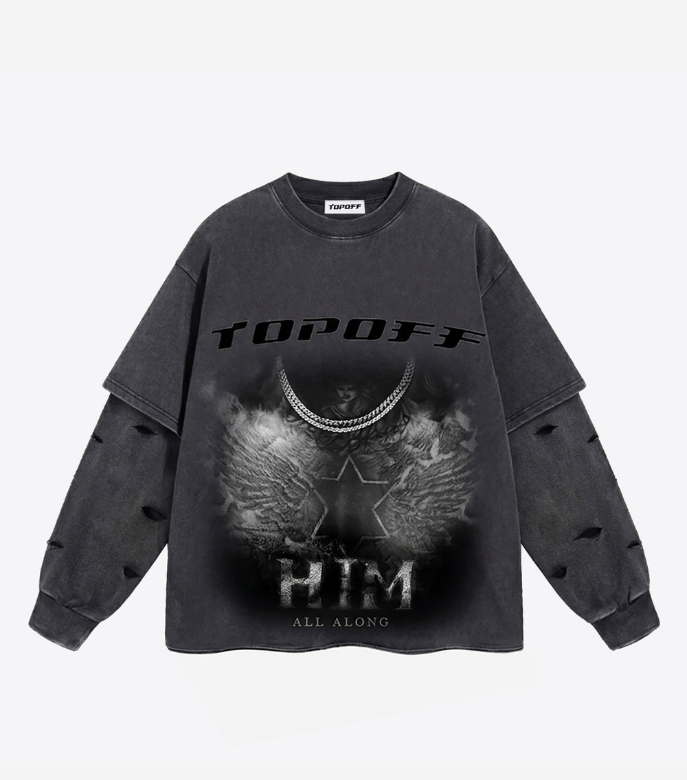 TOPOFF DOUBLE LAYERED TSHIRT