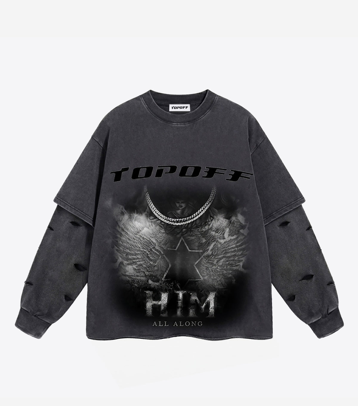 TOPOFF DOUBLE LAYERED TSHIRT